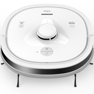 Robot de aspirare Heinner HI-Robo HRVC-M33WH, WI-FI, aspirator si mop, 14.4V/ 3350 mAh, putere aspirare 2000Pa, motor BLDC, navigatie LDS, autonomie 180 min, recipient praf: 600 ml, rezervor apa 250 ml, alb - Img 2