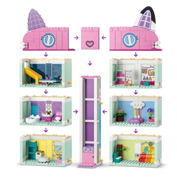 Set de constructie LEGO® Gabby's Dollhouse - Casa de papusi a lui Gabby 10788, 498 piese - Img 12