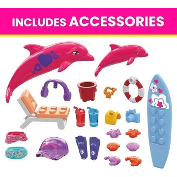 Set de constructie, Mega, Barbie Color Reveal Adventure, +5ani, Multicolor - Img 7