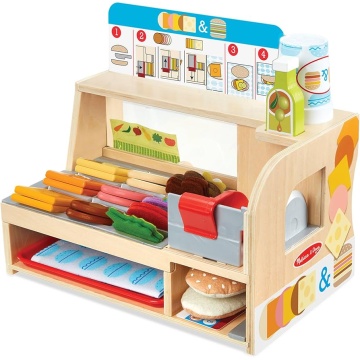 Set de joacă Melissa & Doug Slice and Stack Sandwich Counter 3 Ani+ - Img 3