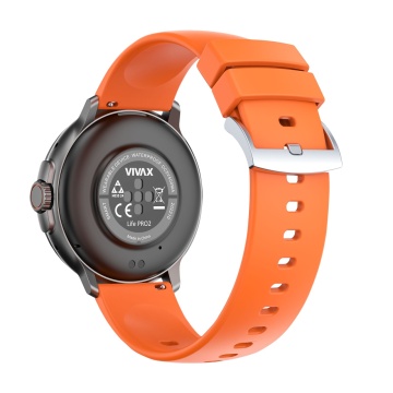 SmartWatch Vivax Life PRO2, Bluetooth 5.2, Rezistența la apă IP68, Procesor Realtek RTL8763EW / 2 nuclee, 128 GB, Portocaliu - Img 2