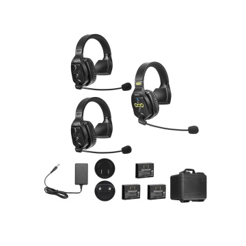 Solutie intercom completa Saramonic WiTalk WT3S3xbat, 3 pers, Full-Duplex 1.9GHz, single-ear