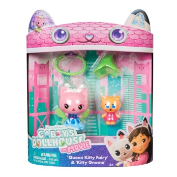 Spin Master - Gabbys Dollhouse, Queen Kitty Fairy si Kitty Gnome