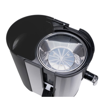 Storcator de fructe si legume, VIVAX AJ-400, putere 400 W, diametru tub 6.5 cm, recipiente de suc si pulpa, Inox, Argintiu - Img 9