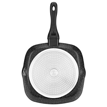 Tigaie Grill antiaderenta cu capac Samus VER283LGPB-28x28 cm - Img 5