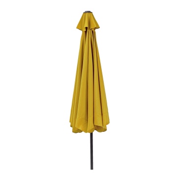 Umbrela terasa, aluminiu/poliester, Ø 296 cm, H 247 cm, galbena - Img 4
