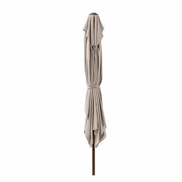 Umbrela terasa, otel/poliester, 300 x 194 cm, H 255 cm, bej - Img 3