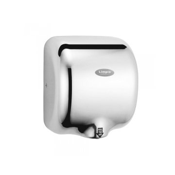 Uscator de maini profesional Limpio HD88, 1800 W, activare automata cu senzor, viteza aer 60 m/s, 202 m3/h, inox 304, Inox lucios