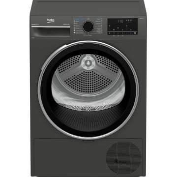 Uscator de rufe Beko B3T49233M Pompa de caldura, 9 kg, 15 programe, Clasa D, Iron Finish, RecycledDry, OptiSense, Aquawave, Hygienic Refresh, Antracit - Img 2