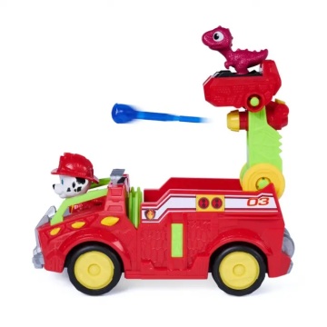 Vehicul de salvare cu figurina, Paw Patrol, Dino Rescue Fire Truck, Marshall - Img 4