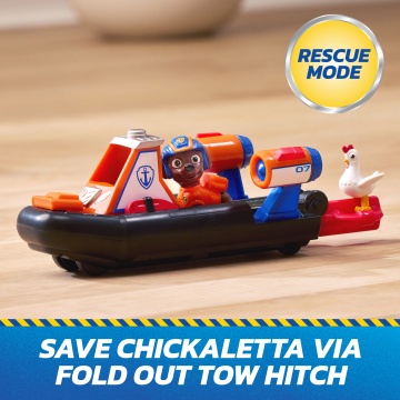 Vehicul Paw Patrol Spin Master – Zuma Rescue Hovercraft cu 2 figurine - Img 4