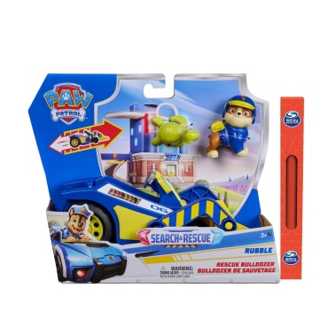 Vehicul Paw Patrol Spin Master - Rubble Rescue Bulldozer cu 2 figurine 3 ANI +