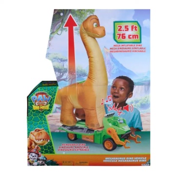 Vehicul transportator, Paw Patrol the Dino Movie, Megasaurus Dino Gonflabil, Spin Master - Img 3