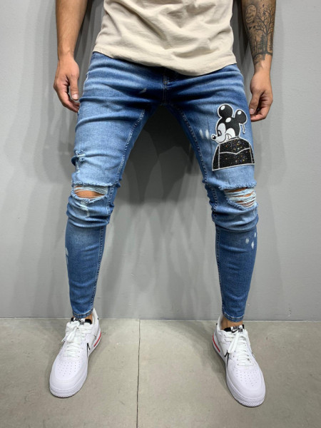 BLUGI SLIM FIT MOUSE BLUE BGAS503(5475)