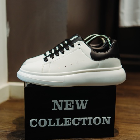 ADIDASI ALEXANDER GLOSSY WHITE-BLACK ABMQ23(095-8)