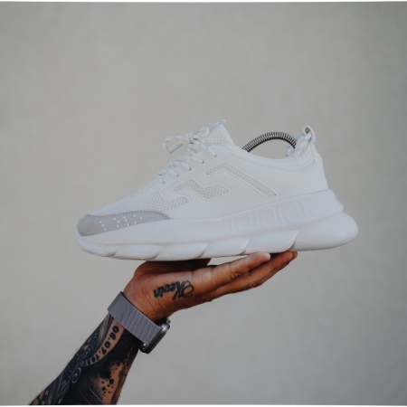 ADIDASI SNEAKERS CHAIN REACTION WHITE-GREY ABCR2(055-2)