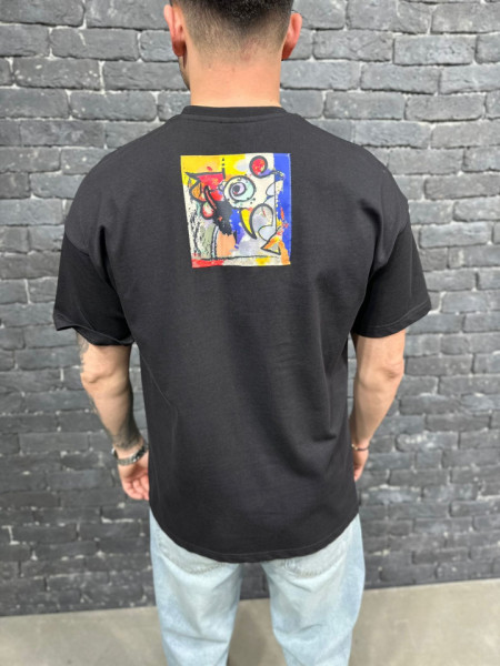 TRICOU OVERSIZED GAETAN BLACK TSAS445(24BRS-024)