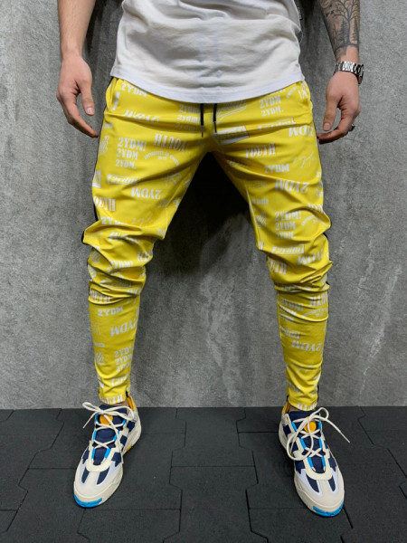 SLIM  2YDM ZIPPER PANTS YELLOW CODE: BGAS585(2004)