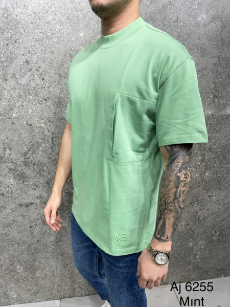 TRICOU SLIM NO 2Y MINT-GREEN TSAS358(AJ6256)