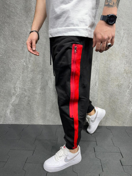 BLACK&RED STRIPED PANTS BGAS601(5271)