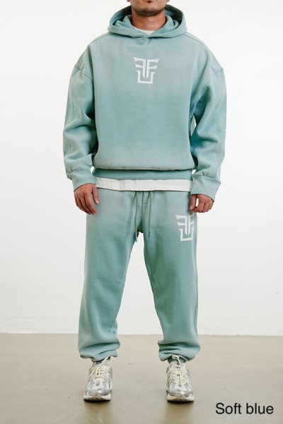 TRENING OVERSIZED UNEFFECTED SOFT-BLUE TRAS205(UNF-122)
