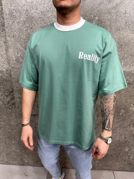 TRICOU OVERSIZE REALITY CAGLA-GREEN TSAS390(AJ6310)