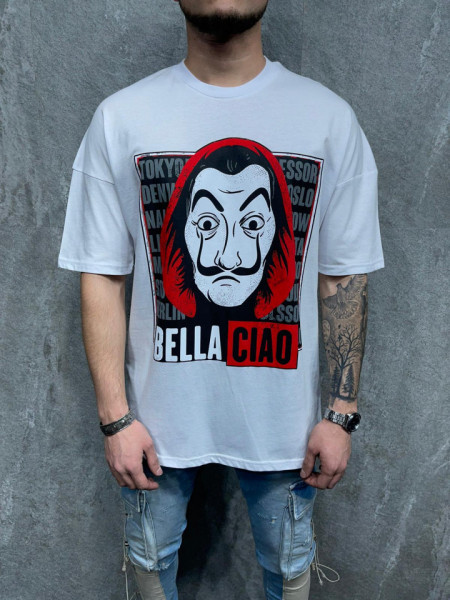 BELLA CIAO WHITE T-SHIRT CODE: TSAS190(1017)