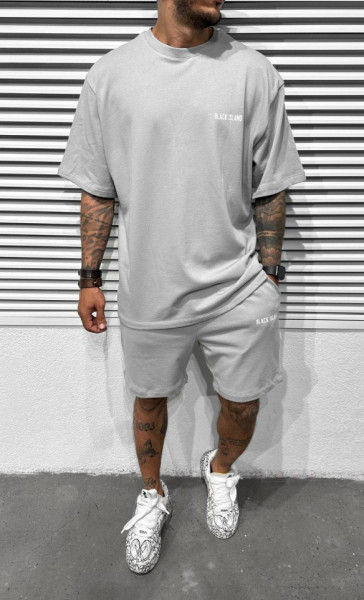 TRENING OVERSIZE BLACK ISLAND GREY TRBI33