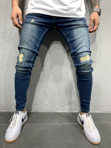SLIM RIPPED JEANS DIRTYBLUE CODE: BGAS358