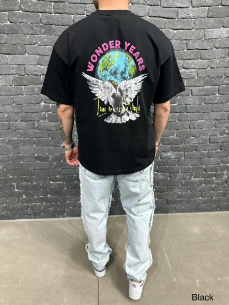TRICOU OVERSIZED UNEFFECTED WONDER BLACK TSAS432(UN-101)