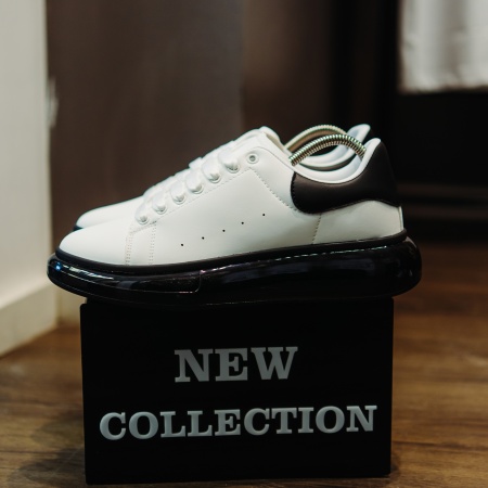 ADIDASI ALEXANDER GLOSSY WHITE-BLACK ABMQ21(095-6)