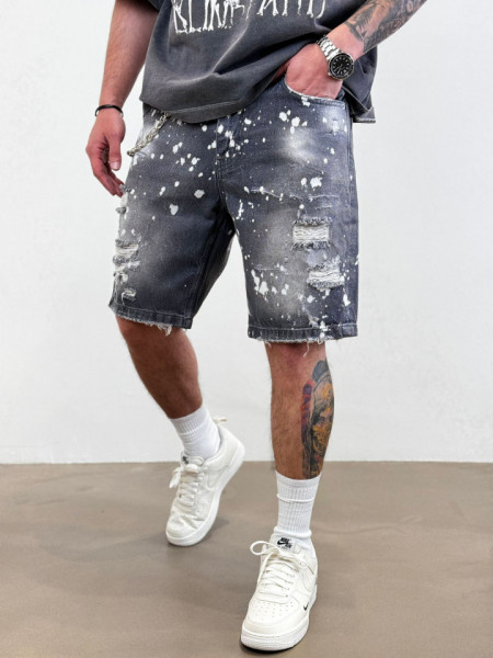 PANTALONI SCURTI RUPTI SPLASH SMOKED-GREY PSAS183(9273)