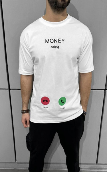 TRICOU MONEY CALLING WHITE TSBL2(1558)