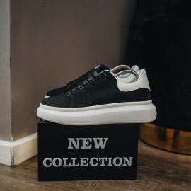 ADIDASI ALEXANDER VELVET BLACK-WHITE ABMQ15(090-1) - Img 1