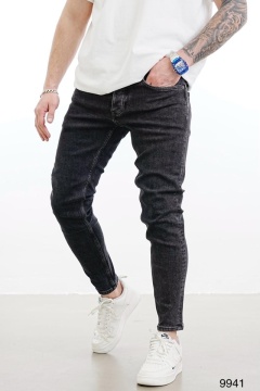 BLUGI SLIM FIT CLASIC BLACK-GREY BGAS1151(9941) - Img 1