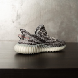 SNEAKERS BARBATI YEEZY ASH GRAY-RED ABYZ5(103-4) - Img 2