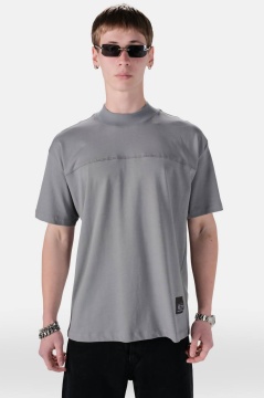TRICOU BARBATI OVERSIZED SMOKED MINIMAL TECH STREETWEAR
