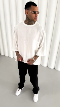 TRICOU OVERSIZE DIN IN WHITE TSMH18(M25-06) - Img 2