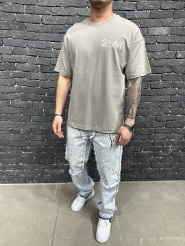 TRICOU OVERSIZED BE BRAVE GREY TSAS426(24BRS-040) - Img 2