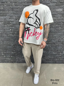 TRICOU OVERSIZED MICKEY ECRU-WHITE TSAS406(022) - Img 1