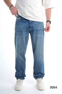 BLUGI BĂRBAȚI DENIM RELAXED FIT JOGGER CLASSIC BLUE BGAS1168(9994)
