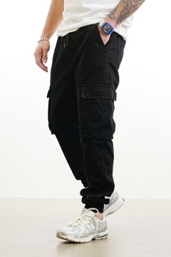 BLUGI JOGGER FIT BLACK BGAS1144(9000-4/DPNT) - Img 1