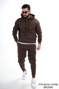 SET TRENING PRM FASHION OVERSIZED PREMIUM CHOCOLATE BROWN TRAS215(6079) - Img 2