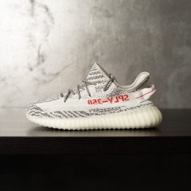 SNEAKERS BARBATI YEEZY ZEBRA SPLY-350 WHITE-LIGHT-GRAY ABYZ1(103-5)