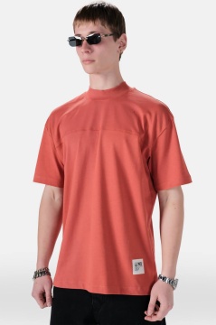TRICOU BARBATI OVERSIZED TILE-RED MINIMAL TECH STREETWEAR