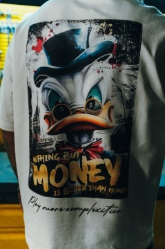 TRICOU OVERSIZE DONALD MONEY – STREETWEAR EDITION WHITE TSES7(55)