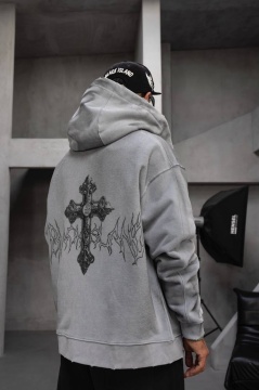 HANORAC OVERSIZE CRUCIFIX GREY HNBLACK2(1948) - Img 5