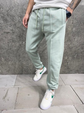 PANTALONI JOGGER FIT ALMOND-GREEN BGAS1150(AJ6269) - Img 1
