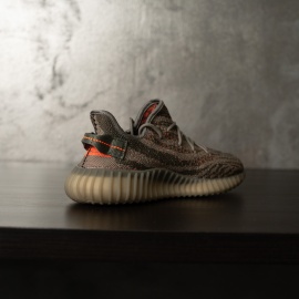SNEAKERS BARBATI YEEZY STREETWEAR GREY ORANGE STRIPE ABYZ25 - Img 2