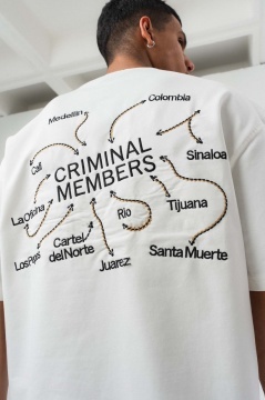 TRICOU OVERSIZE CRIMINAL MEMBERS – WHITE TSES9(238)